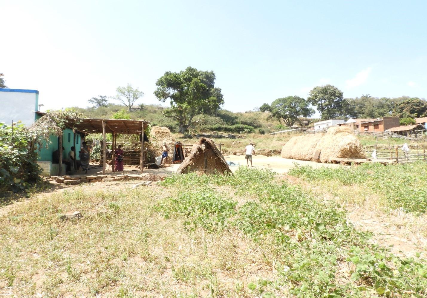 Landscape surrounding a typical village studied in the project landscape surrounding village