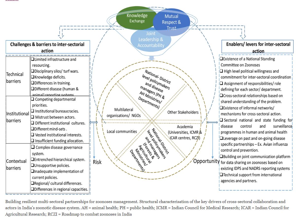Figure from Operationalising the One Health approach in India